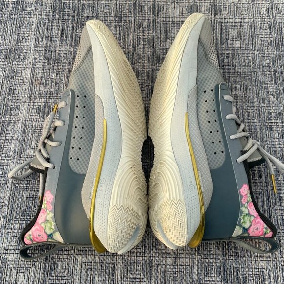 Under Armour Curry 7 Floral Chinese New Year Lace Up Athletic Shoes Size 6.5Y US - Picture 7 of 10